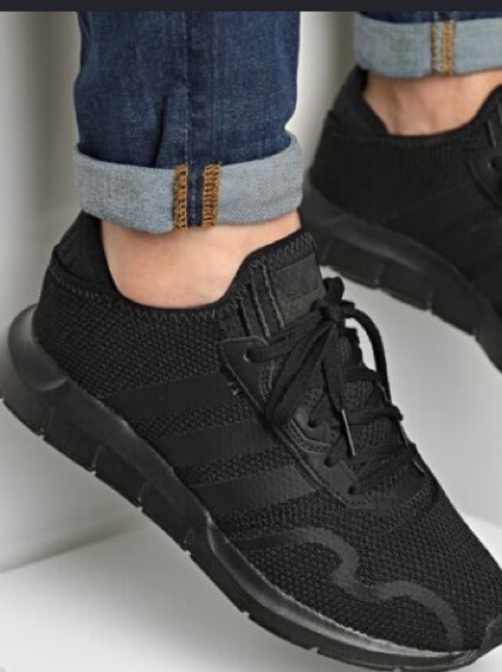ADIDAS Women Swift Run X sneakers in triple black | 6
